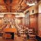 The German Classroom resign is based on a 16th-century hall at the University of Heidelberg.